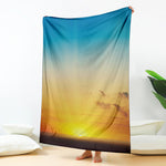 Sunrise Horizon Print Blanket
