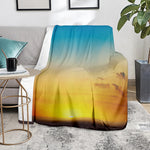 Sunrise Horizon Print Blanket