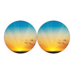 Sunrise Horizon Print Car Coasters