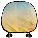 Sunrise Horizon Print Car Headrest Covers