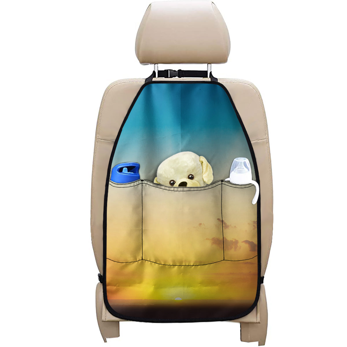 Sunrise Horizon Print Car Seat Organizers