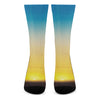 Sunrise Horizon Print Crew Socks