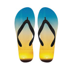Sunrise Horizon Print Flip Flops