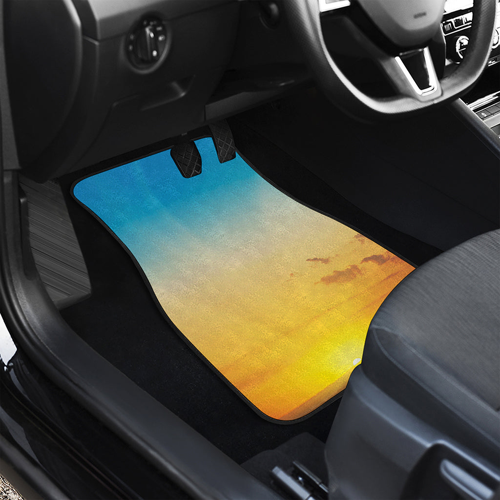 Sunrise Horizon Print Front and Back Car Floor Mats