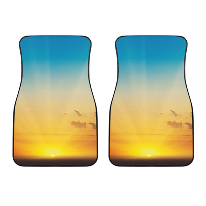 Sunrise Horizon Print Front Car Floor Mats