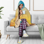 Sunrise Horizon Print Hooded Blanket
