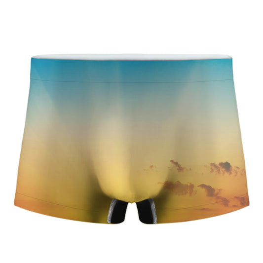 Sunrise Horizon Print Men's Boxer Briefs