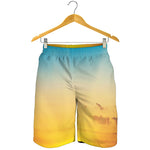 Sunrise Horizon Print Men's Shorts