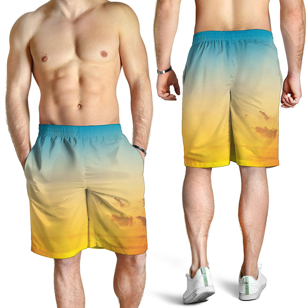 Sunrise Horizon Print Men's Shorts