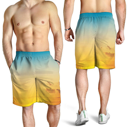 Sunrise Horizon Print Men's Shorts