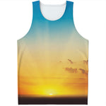 Sunrise Horizon Print Men's Tank Top