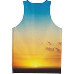 Sunrise Horizon Print Men's Tank Top