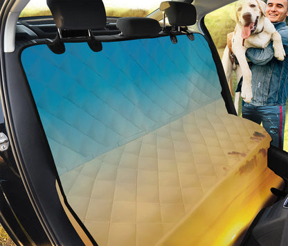Sunrise Horizon Print Pet Car Back Seat Cover
