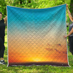 Sunrise Horizon Print Quilt