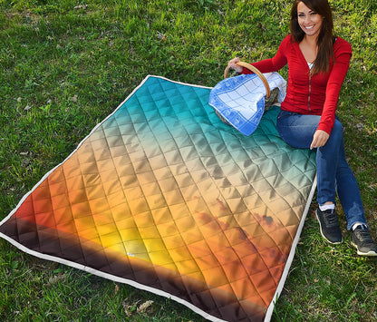 Sunrise Horizon Print Quilt