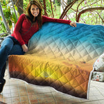 Sunrise Horizon Print Quilt