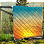 Sunrise Horizon Print Quilt