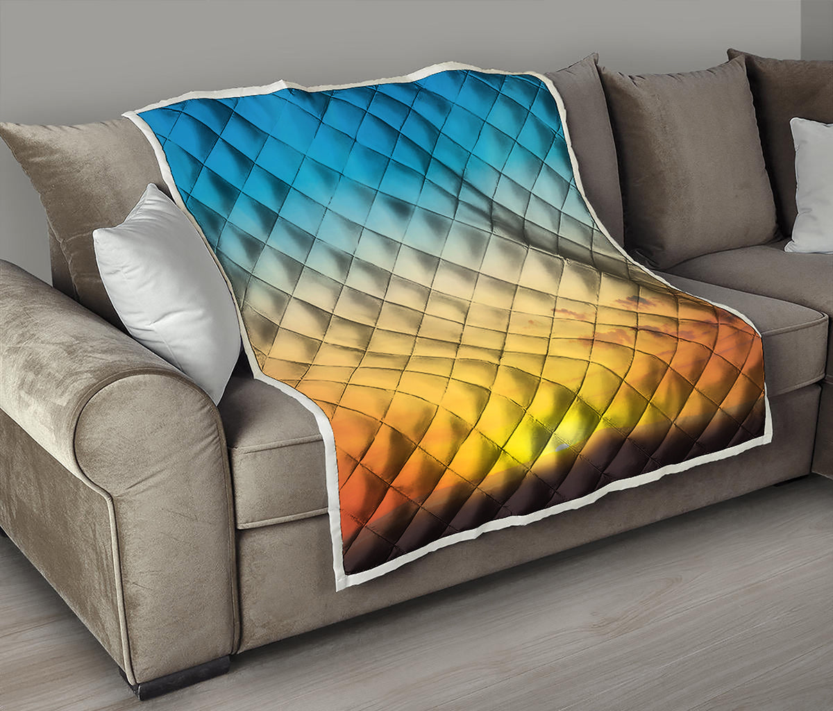 Sunrise Horizon Print Quilt