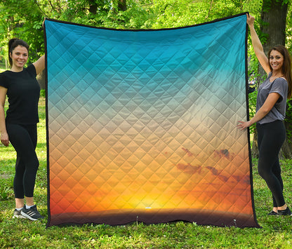 Sunrise Horizon Print Quilt
