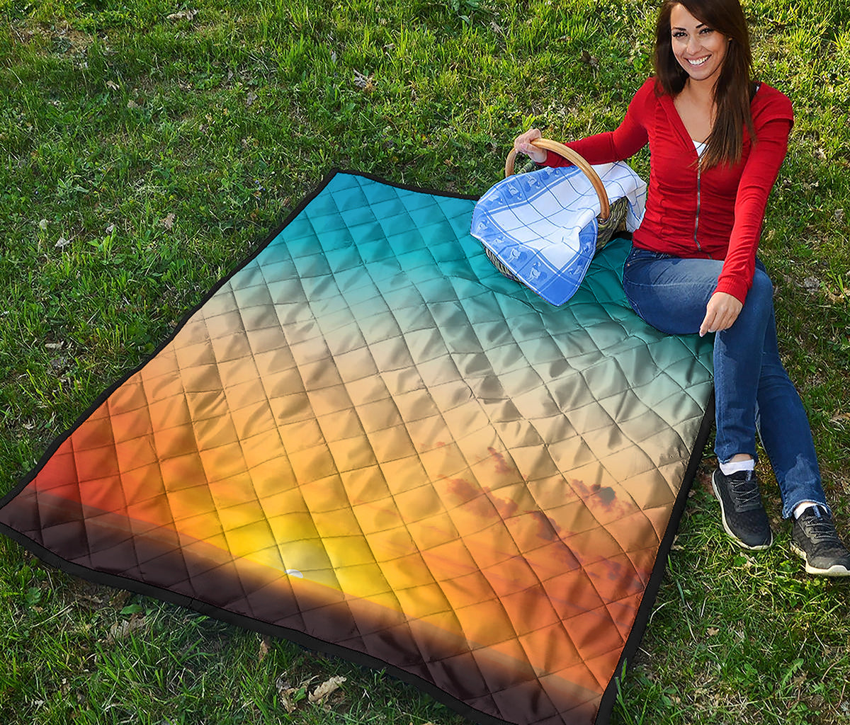 Sunrise Horizon Print Quilt
