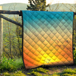 Sunrise Horizon Print Quilt