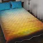 Sunrise Horizon Print Quilt Bed Set
