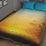 Sunrise Horizon Print Quilt Bed Set