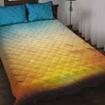 Sunrise Horizon Print Quilt Bed Set