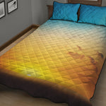 Sunrise Horizon Print Quilt Bed Set