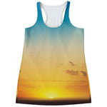 Sunrise Horizon Print Women's Racerback Tank Top