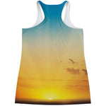 Sunrise Horizon Print Women's Racerback Tank Top