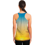 Sunrise Horizon Print Women's Racerback Tank Top