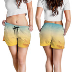 Sunrise Horizon Print Women's Shorts