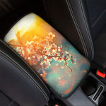 Sunrise Japanese Cherry Blossom Print Car Center Console Cover