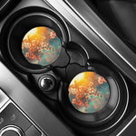 Sunrise Japanese Cherry Blossom Print Car Coasters