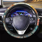 Sunrise Japanese Cherry Blossom Print Car Steering Wheel Cover