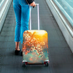 Sunrise Japanese Cherry Blossom Print Luggage Cover