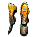 Sunrise Japanese Cherry Blossom Print Muay Thai Shin Guard