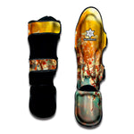 Sunrise Japanese Cherry Blossom Print Muay Thai Shin Guard