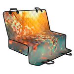 Sunrise Japanese Cherry Blossom Print Pet Car Back Seat Cover