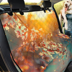 Sunrise Japanese Cherry Blossom Print Pet Car Back Seat Cover