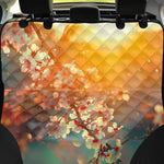 Sunrise Japanese Cherry Blossom Print Pet Car Back Seat Cover