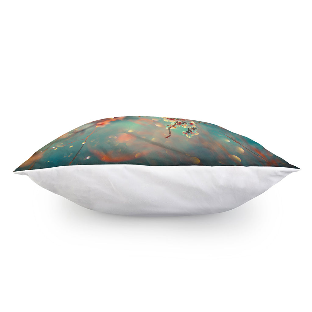 Sunrise Japanese Cherry Blossom Print Pillow Cover