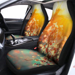 Sunrise Japanese Cherry Blossom Print Universal Fit Car Seat Covers