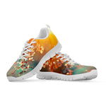 Sunrise Japanese Cherry Blossom Print White Sneakers