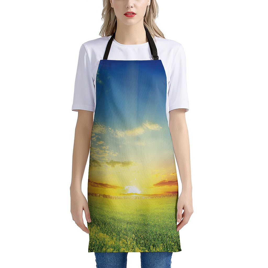 Sunrise Meadow Print Apron