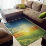 Sunrise Meadow Print Area Rug