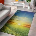 Sunrise Meadow Print Area Rug