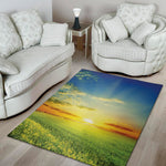 Sunrise Meadow Print Area Rug