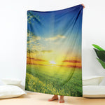 Sunrise Meadow Print Blanket